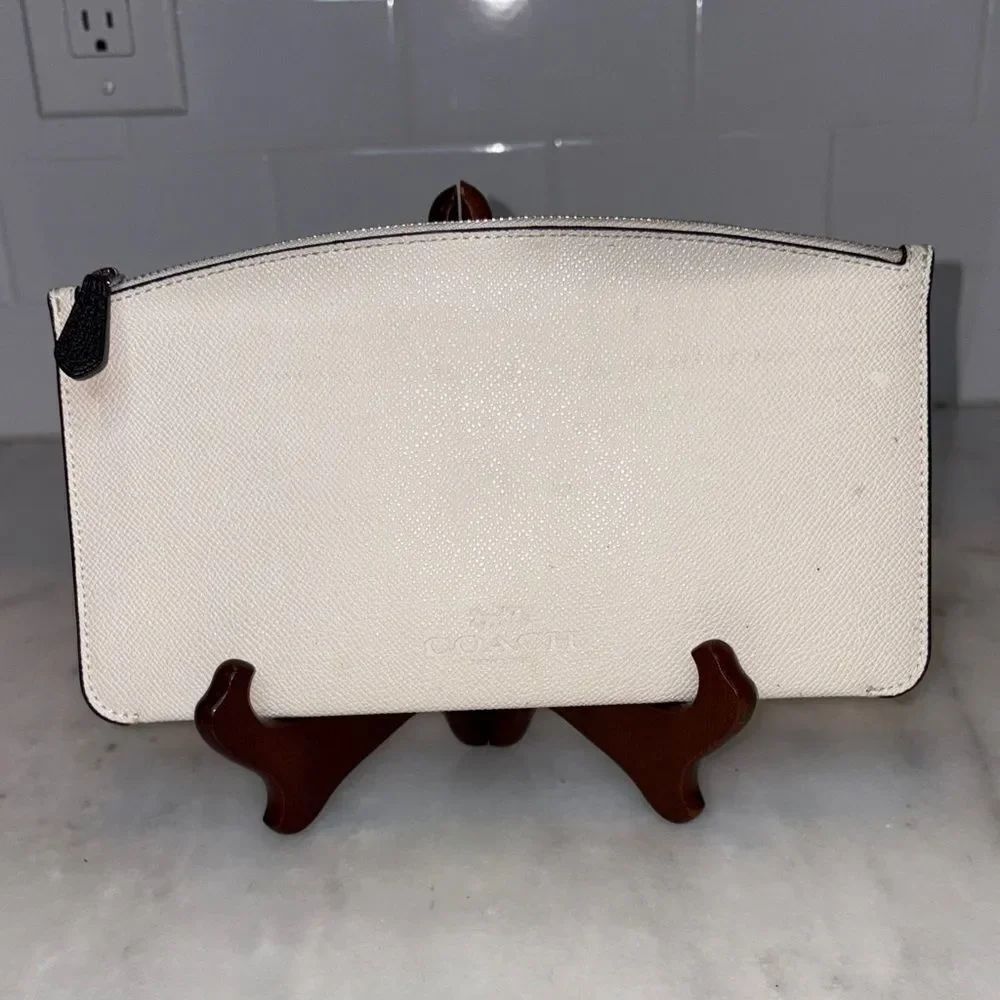 Coach Wristlet Bag Purse Saffiano Leather XL Pouch Clutch Pouch Wallet